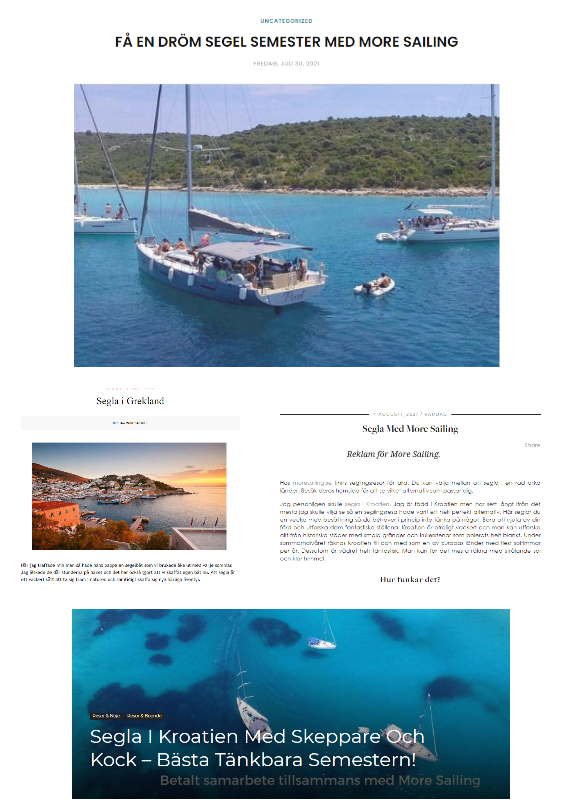 More Sailing samarbeten